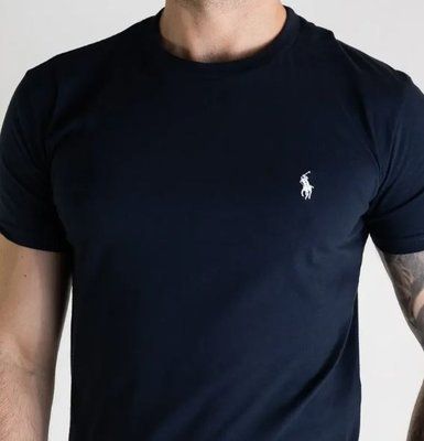 Camiseta Ralph Lauren Masculina Básica Azul Petróleo