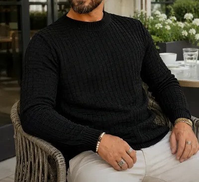 Blusa De Frio Suéter Masculino Lã Tricot