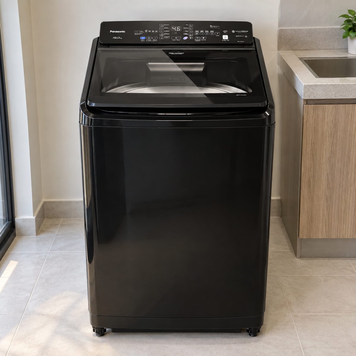 Máquina de Lavar Intuitive+ NA-F190G1BB 19 kg Preta Panasonic 220V