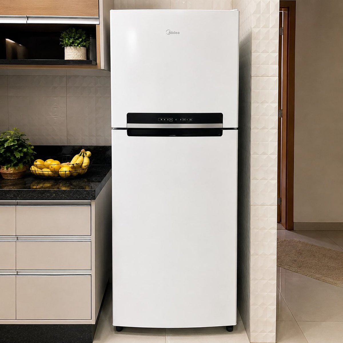 Geladeira Cycle Defrost Duplex 410L Inverter Branca Midea MDRT554EVF 110V