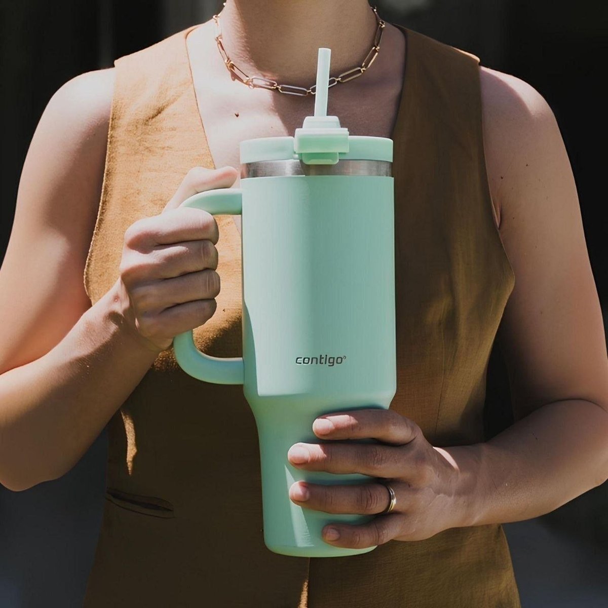 Contigo Copo Térmico Streeterville, com Canudo 1,18L - Verde
