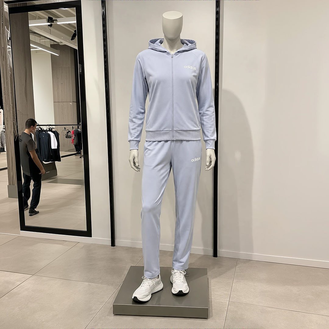 Conjunto Agasalho Adidas Linear Ts Feminino - Cinza