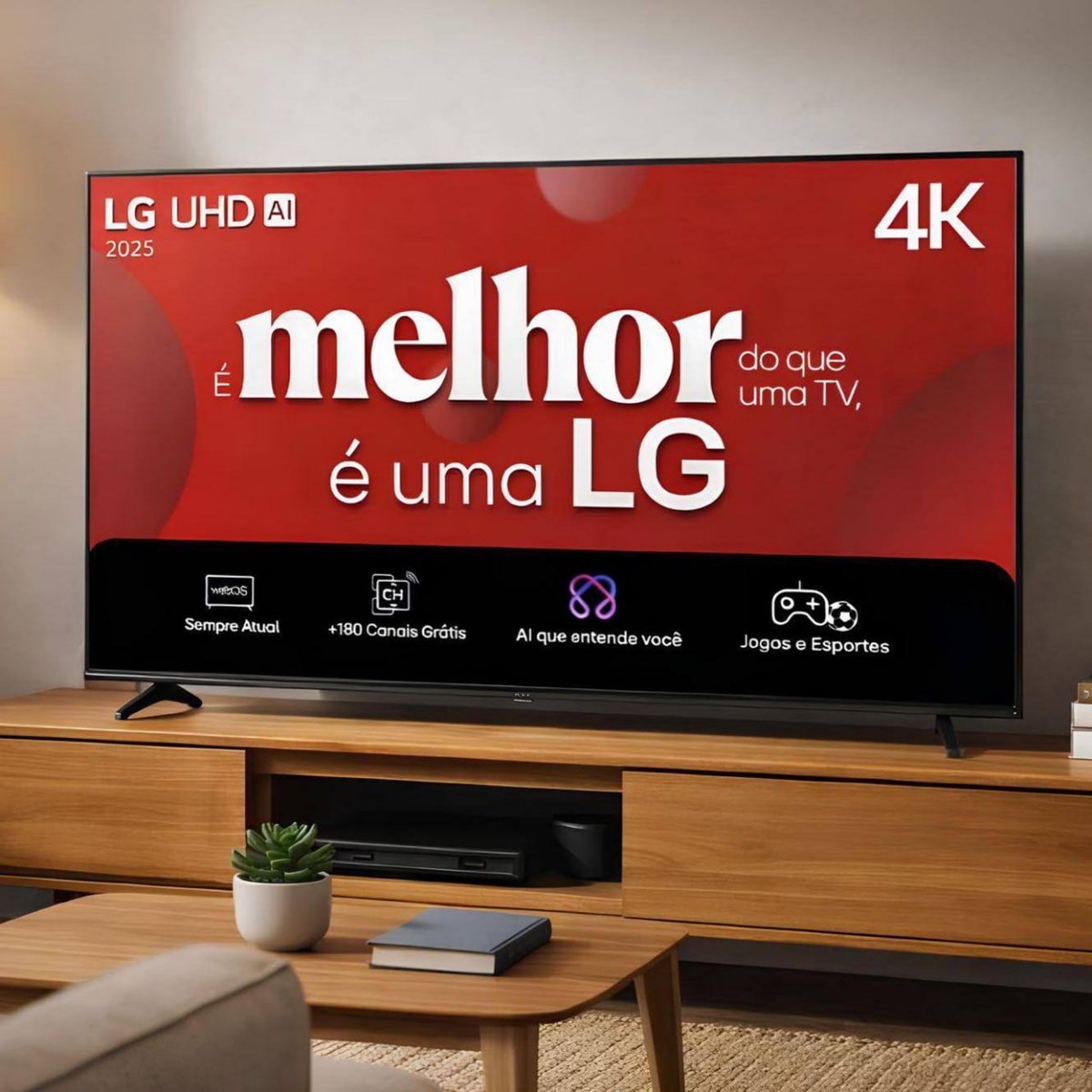 Smart TV 4K 60" LG UHD 60UA8550PSA A7 AI Ger8 4K
