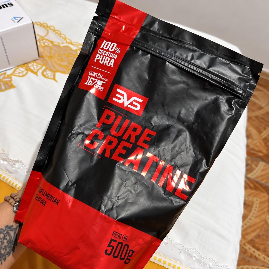Creatina Monohidratada 500g - 100% Pura - 3VS Nutrition