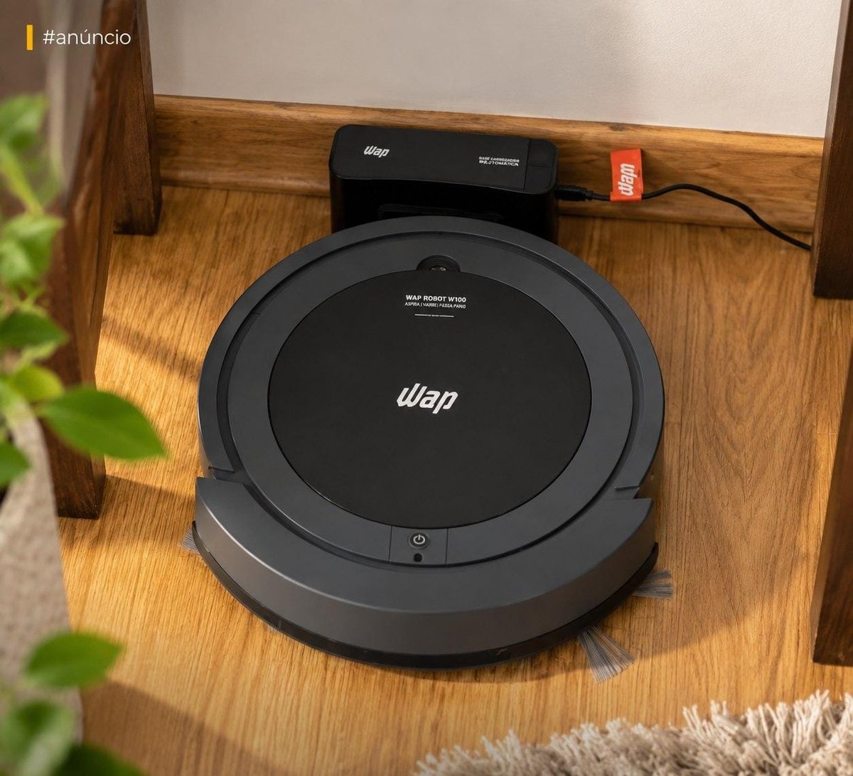 Robô Aspirador WAP 3 em 1 Varre Aspira Passa Pano Bivolt (W200) ​