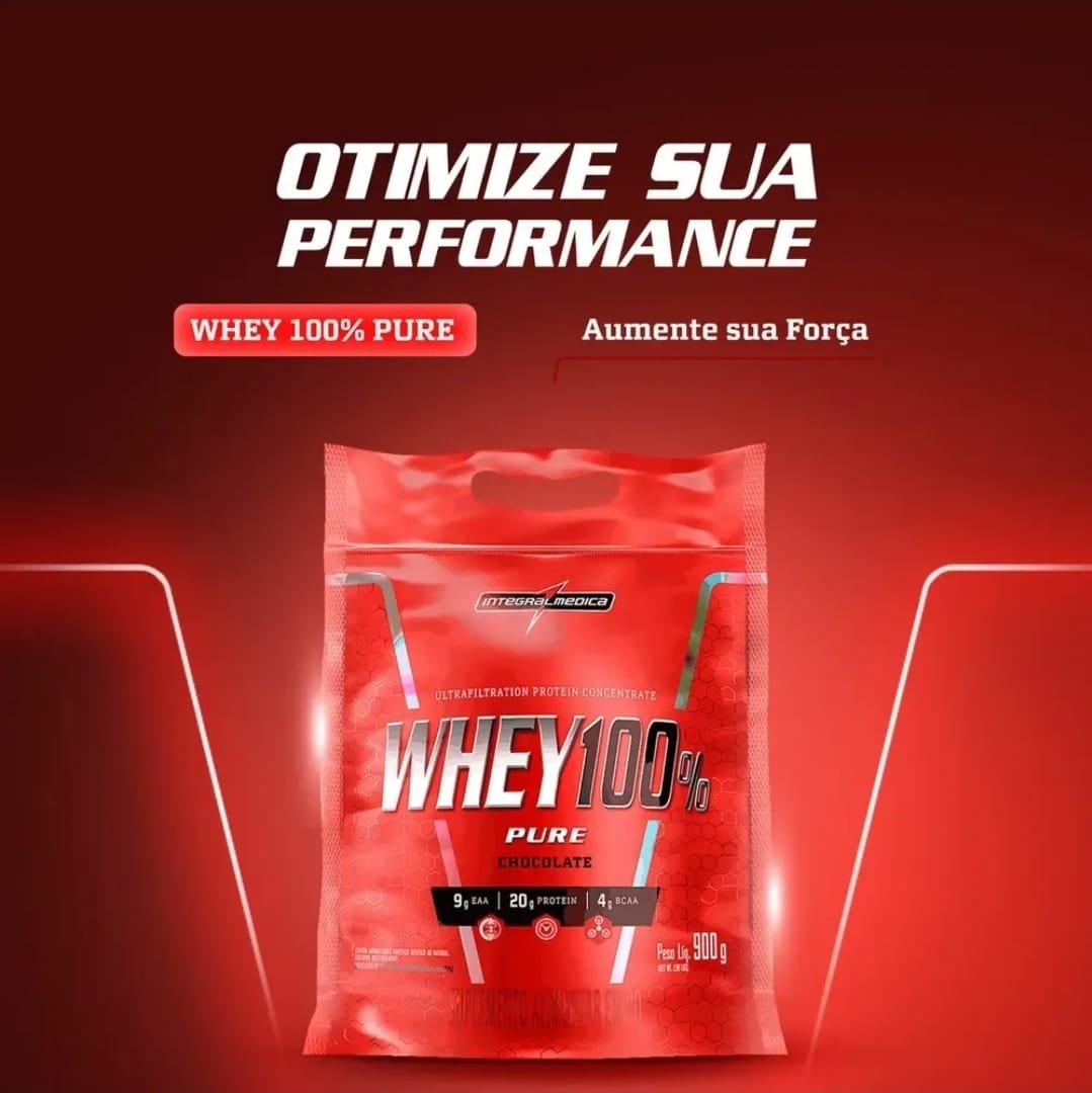 Integralmédica Whey 100% Pure sabor Chocolate x 900g
