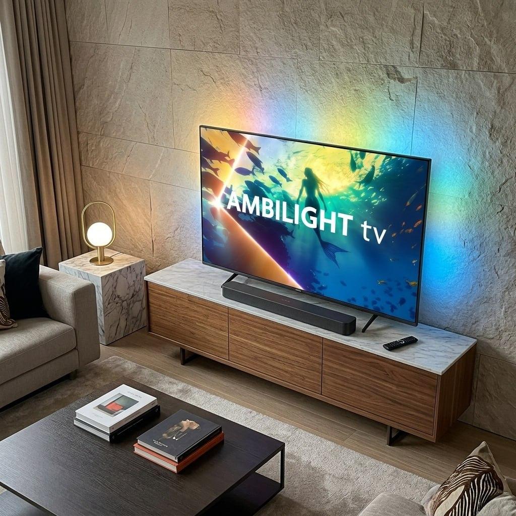 Philips Smart TV Ambilight 50" 4K 50PUG8100/78 + Soundbar TAB4000