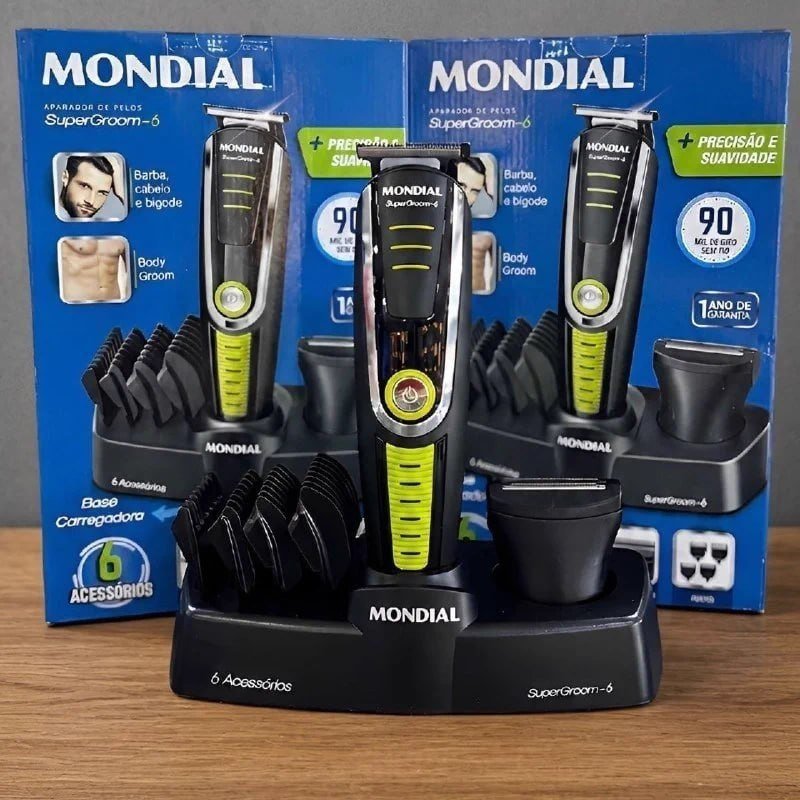 Aparador de Pelos Super Groom 6 BG-04 Mondial 6W