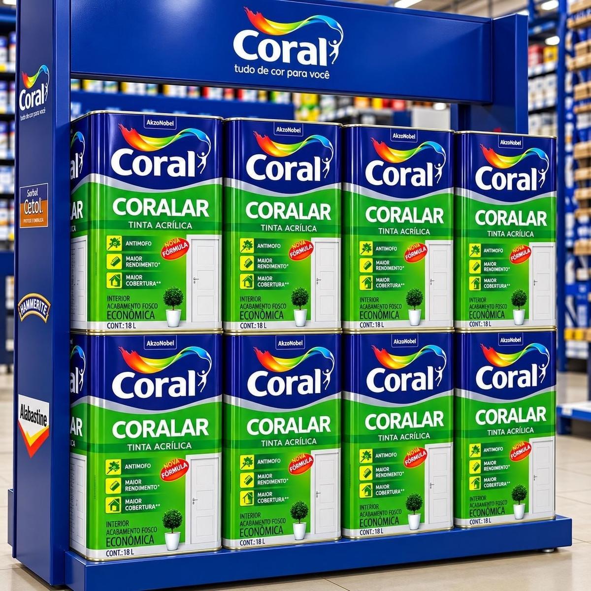 Tinta Coralar Anti Mofo Acrilica Coral 18L