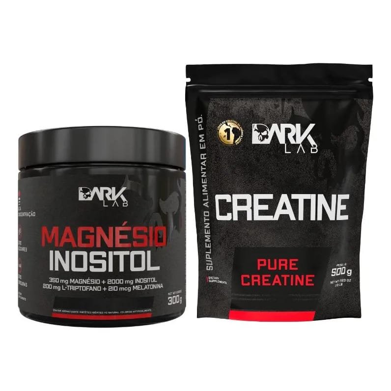 Magnésio Taurina Maracujá + Creatina Pura 500g Dark Lab