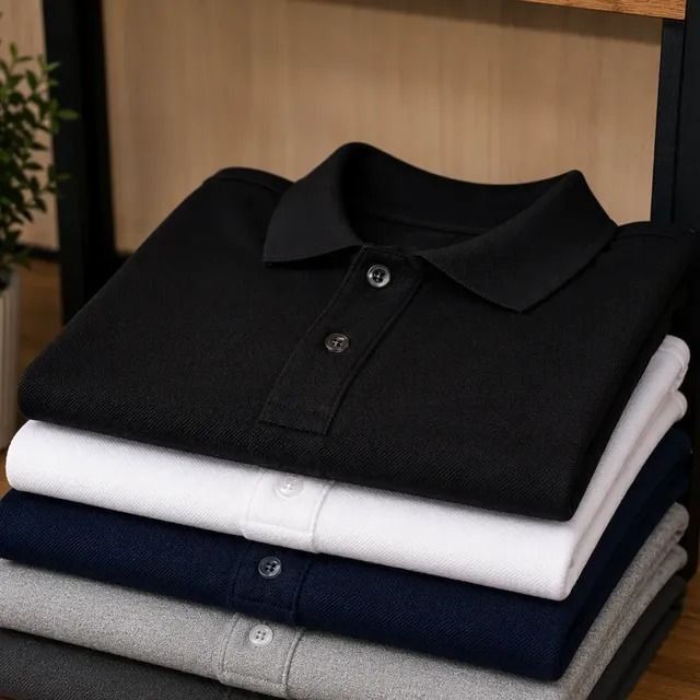 Kit 5 Camisas Gola Polo Masculina Blusa Slim Atacado Piquet (P ao GG)