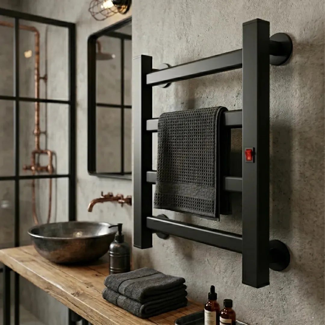 Toalheiro Itaquá Resistencias Térmico Elétrico preto 127v