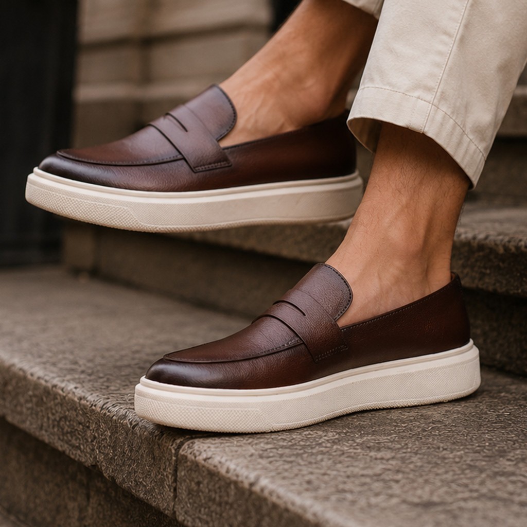Sapato Loafer Masculino Mocassim Couro Casual Comfort Luxo (37 a 46)