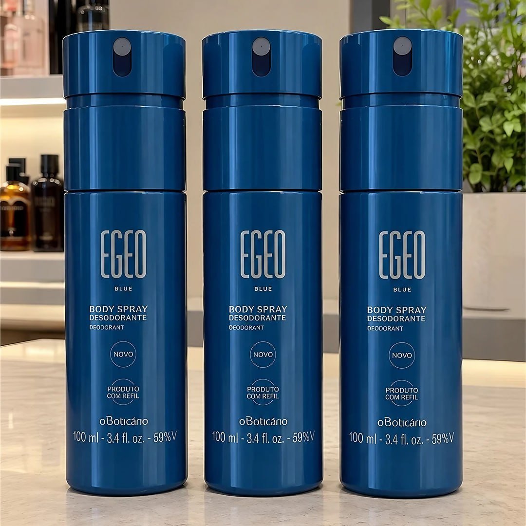 Kit Egeo Blue: Body Spray Desodorante 100ml (3 Itens)
