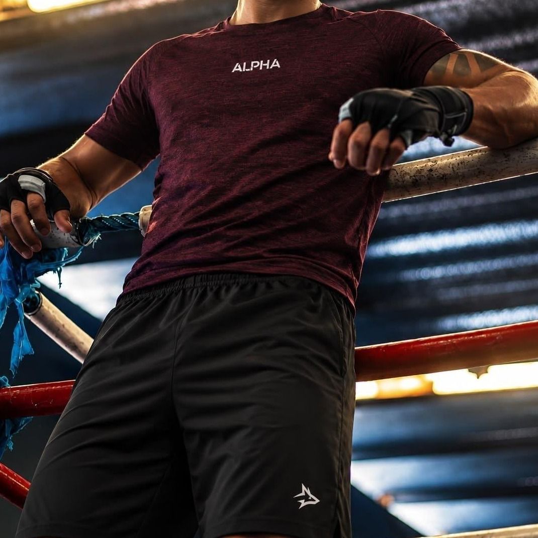Kit Alpha Bermuda + Camiseta Lobo Dry Fit (P ao GG)