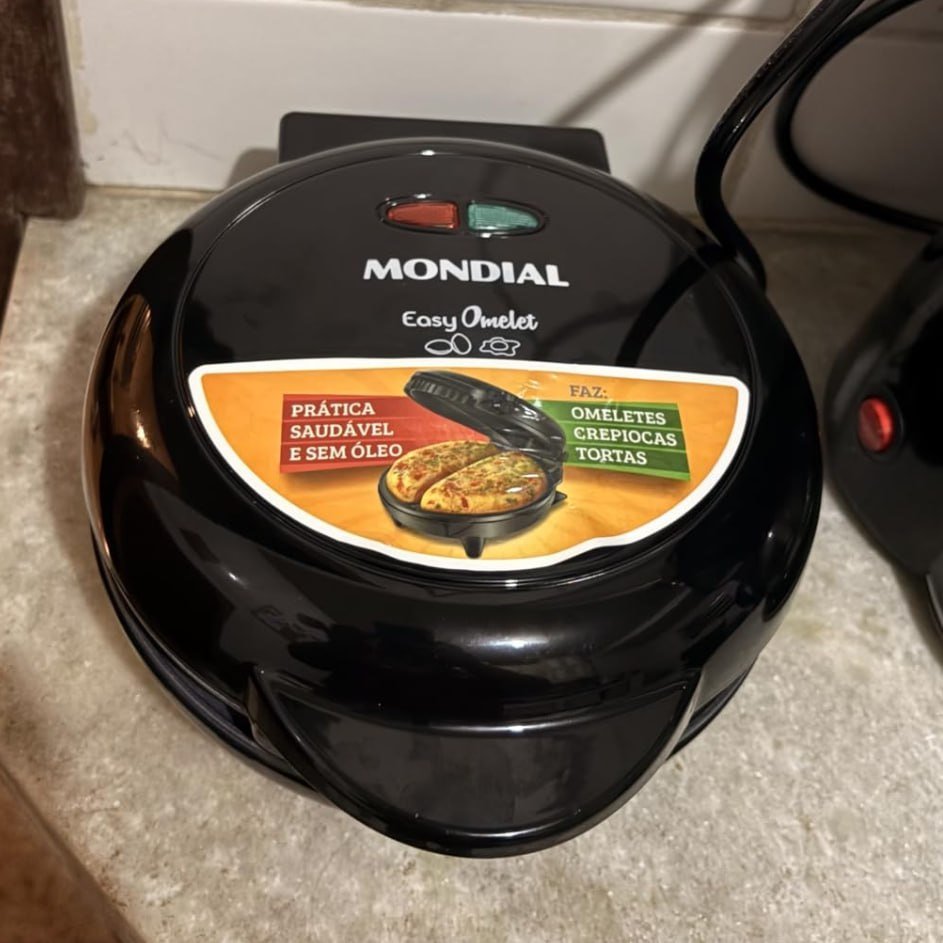 MONDIAL Omeleteira Easy Omelet, Preto, 800W, 110V - OM-02