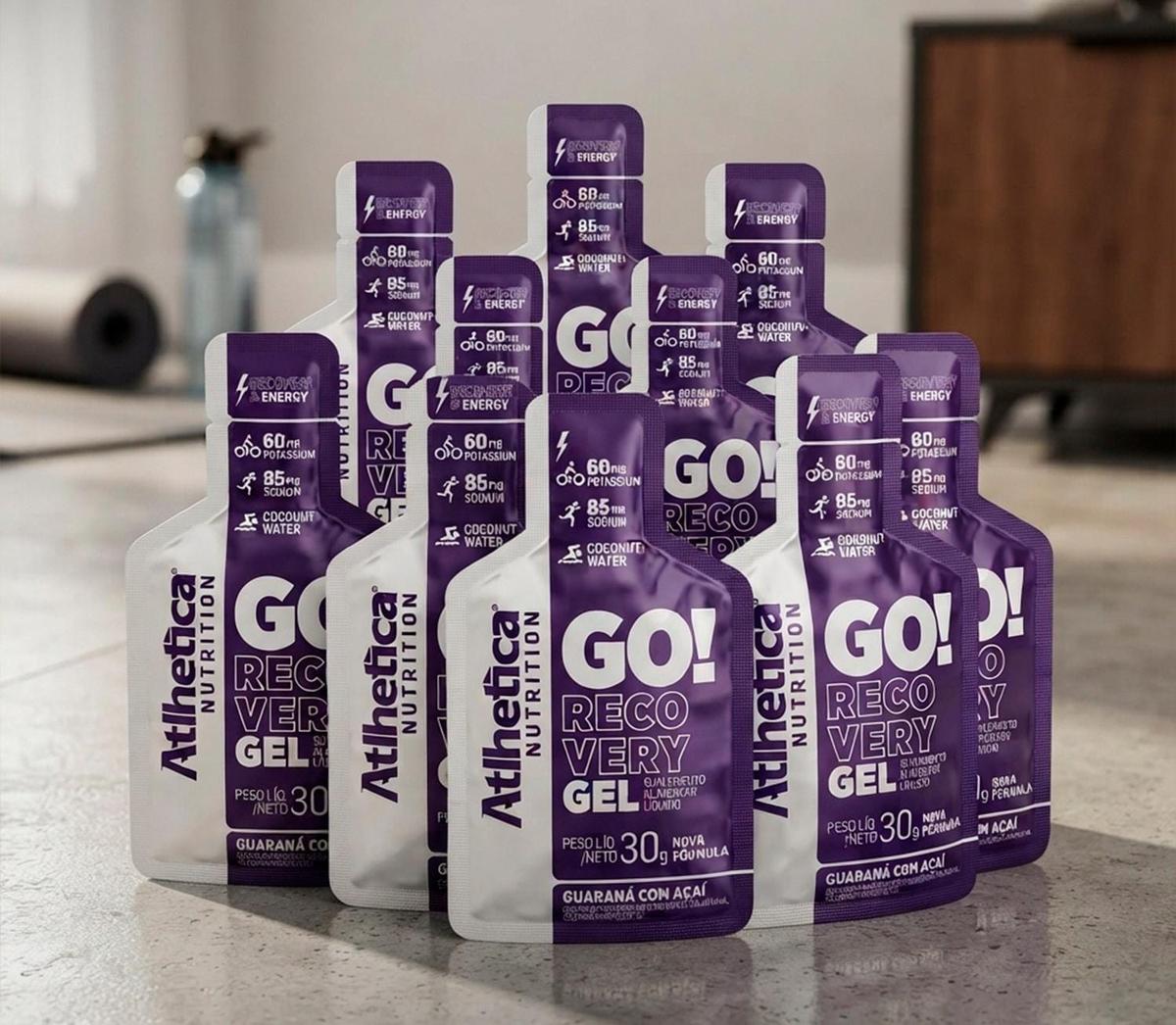 Go Energy Gel (10 Sachês) - Sabor Guaraná e Açai, Atlhetica Nutrition ​