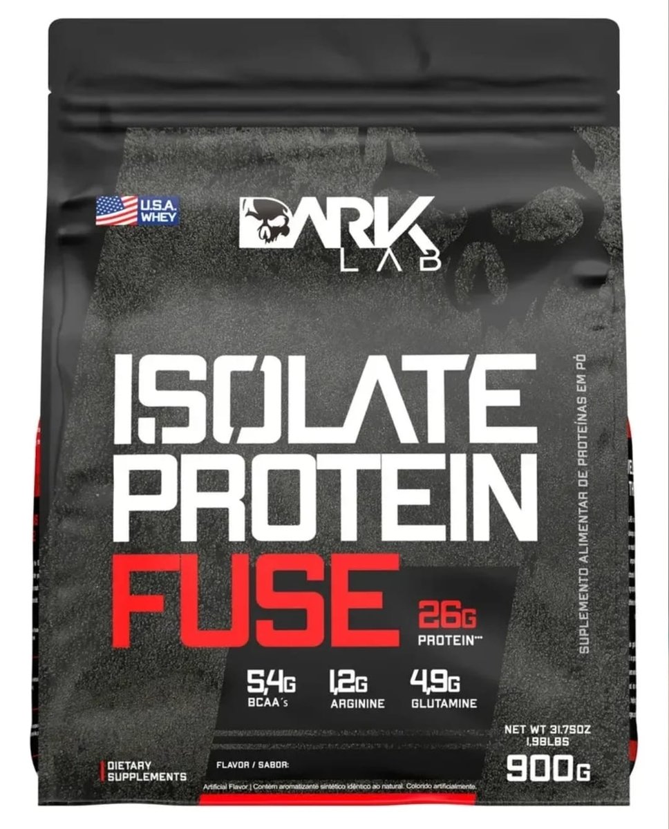 Whey Isolate Protein Fuse 900g Dark Lab Sabor Baunilha
