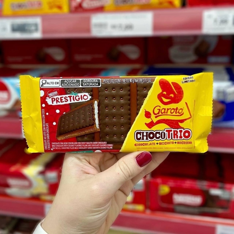 Chocolate ChocoTrio PRESTÍGIO Garoto 90g