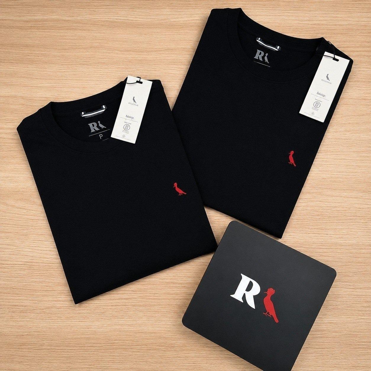 Kit 2 Camisetas Brasa Pica Pau Bordado Reserva (P ao XGG)