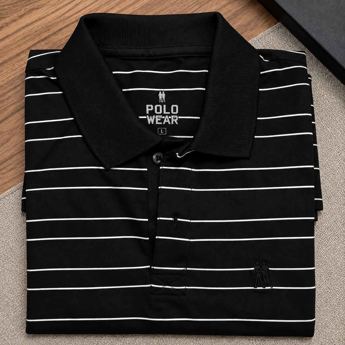 Polo Piquet Masculina Listrada Polo Wear (4 cores)