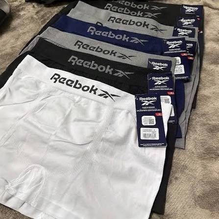 Kit 6 Cuecas Boxer Reebok Classic Microfibra Sem Costura