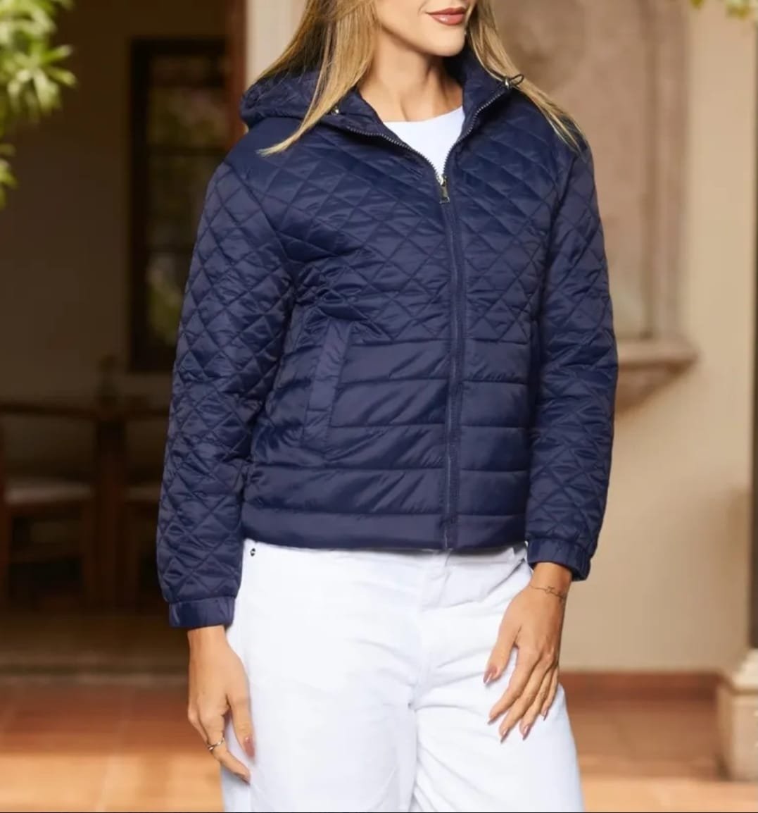 Jaqueta Fem. Nylon Capuz Facinelli