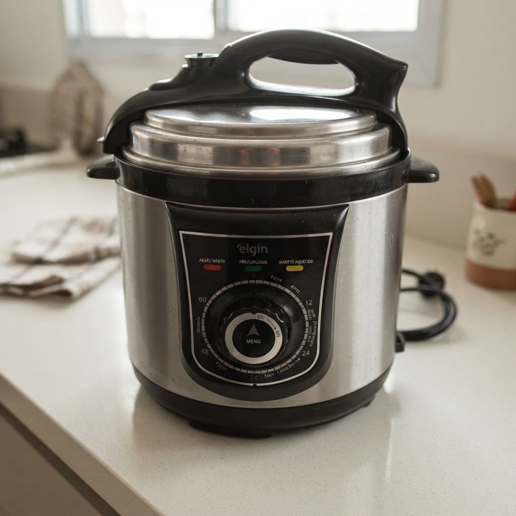 Panela de Pressão Elétrica Elgin 4 Litros Segura e Prática 840W 220V