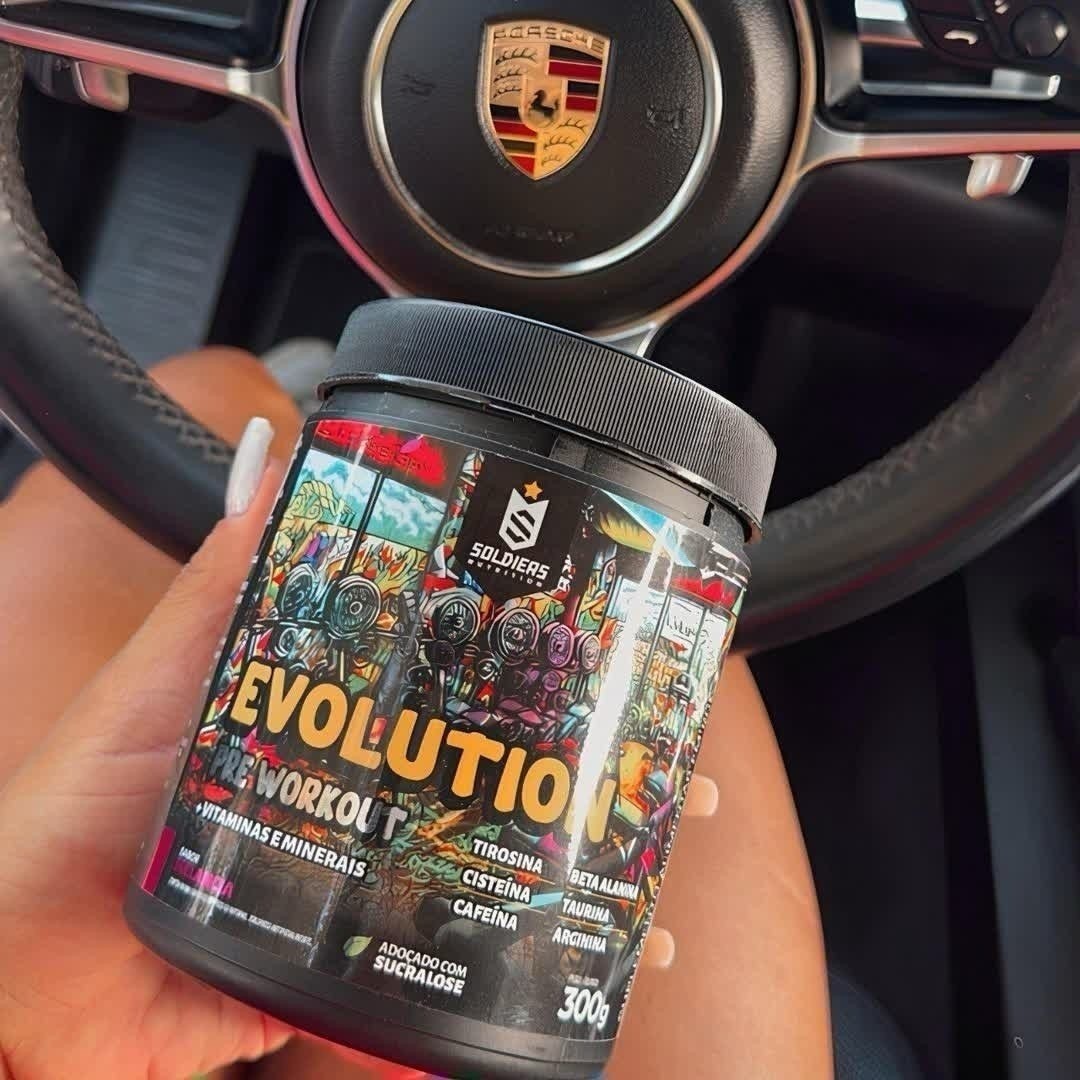 Pré-Treino Evolution Workout 300g Termogênico Sabor Melancia Soldiers Nutrition