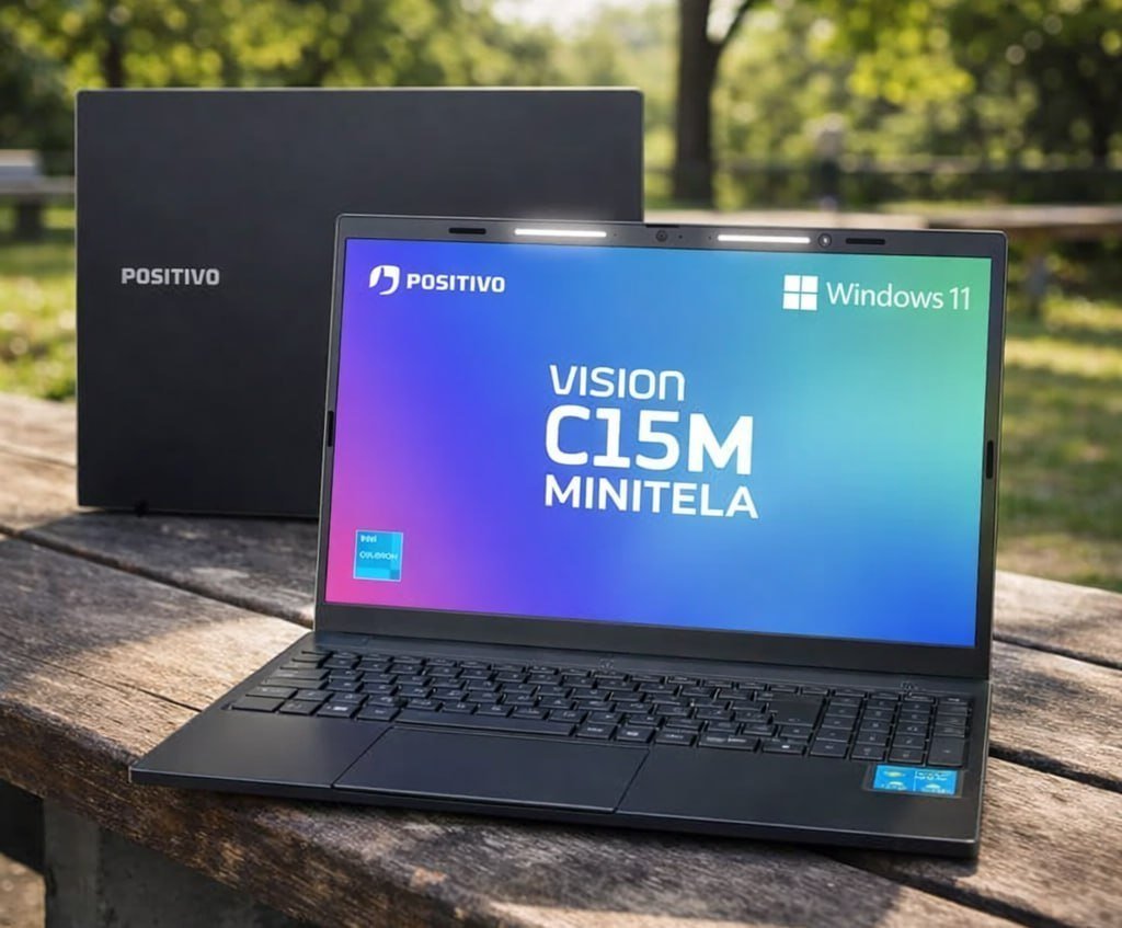 Notebook Positivo Vision C15M Minitela Celeron, 8GB 128GB eMMC
