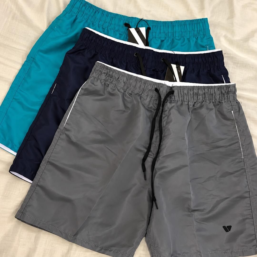 Kit 3 Bermudas Lisas Voker (P ao GG)