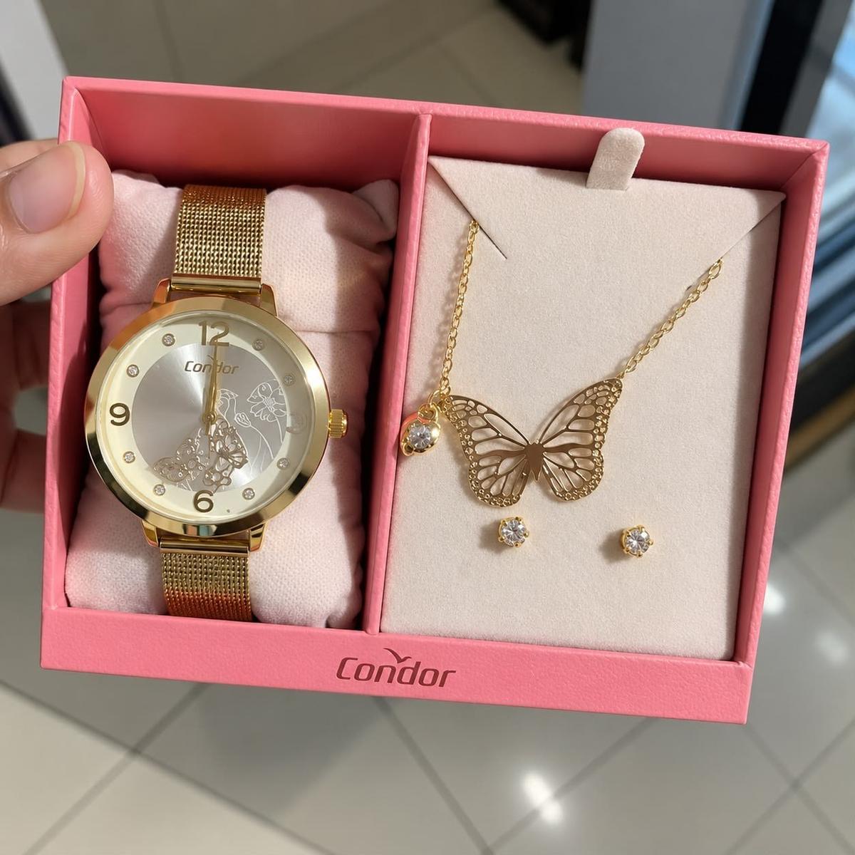 Kit Condor Feminino Dourado Co2034ai/k4x