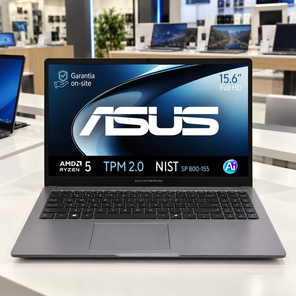 Note Asus Expertbook P1 Rz 5 8gb 512 Gb Ssd W11