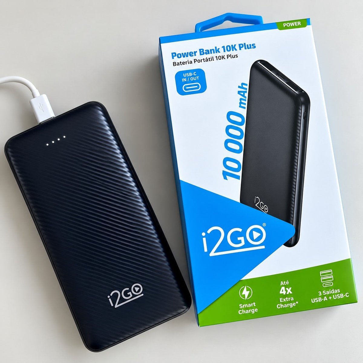Carregador Portátil Power Bank I2go 10000mah