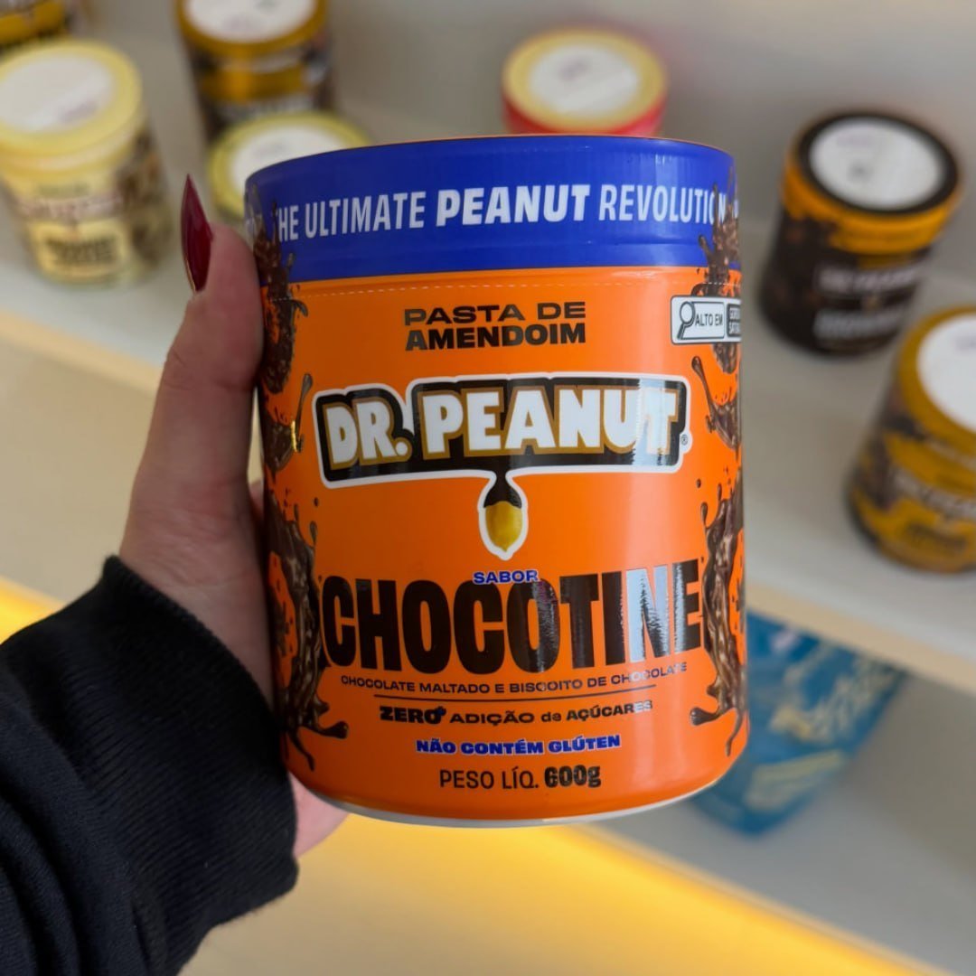 Pasta de Amendoim Dr. Peanut Gourmet Sabor Chocotine 600g