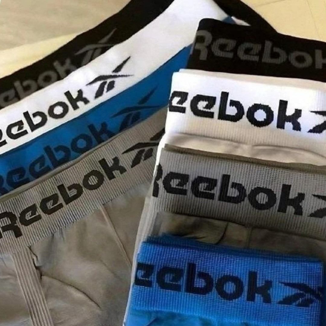 Kit 6 Cuecas Boxer Reebok Microfibra Sem Costura Original (P ao GG)