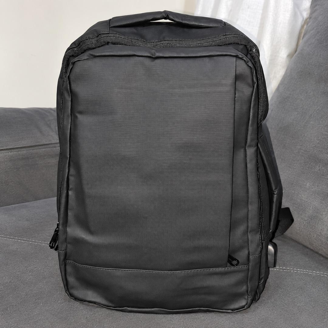Mochila jiesipote À Prova D'água Reforçada Expansível Cor Preto