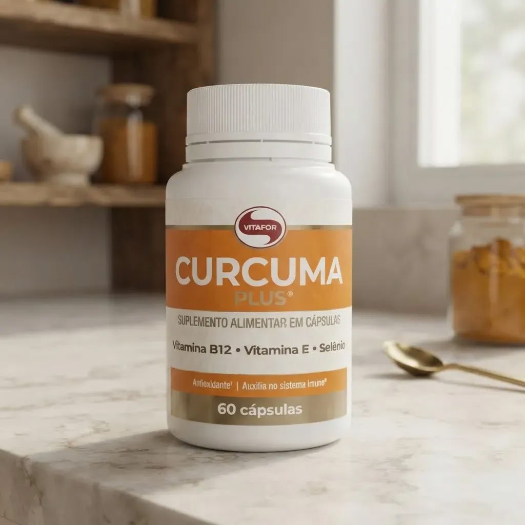 Curcuma Plus Suplemento Alimentar 60 Cápsulas Vitafor