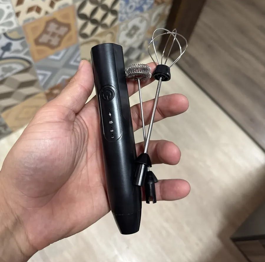 Mini Mixer Misturador De Bebidas Elétrico 2 Em 1 Portátil Recarregável