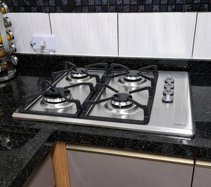 Cooktop Pct04i 4 Bocas A Gás Automático Inox Philco