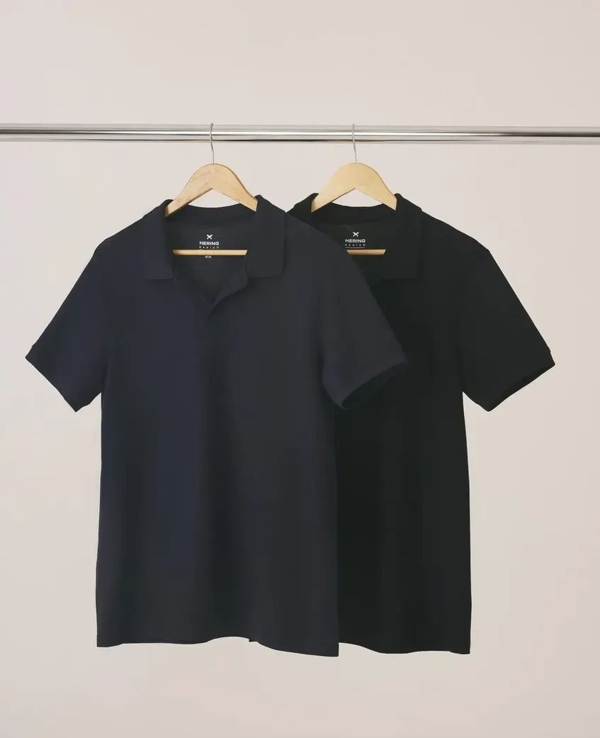 Kit Com 2 Camisas Polo Básicas Masculinas Hering (P ao XG)