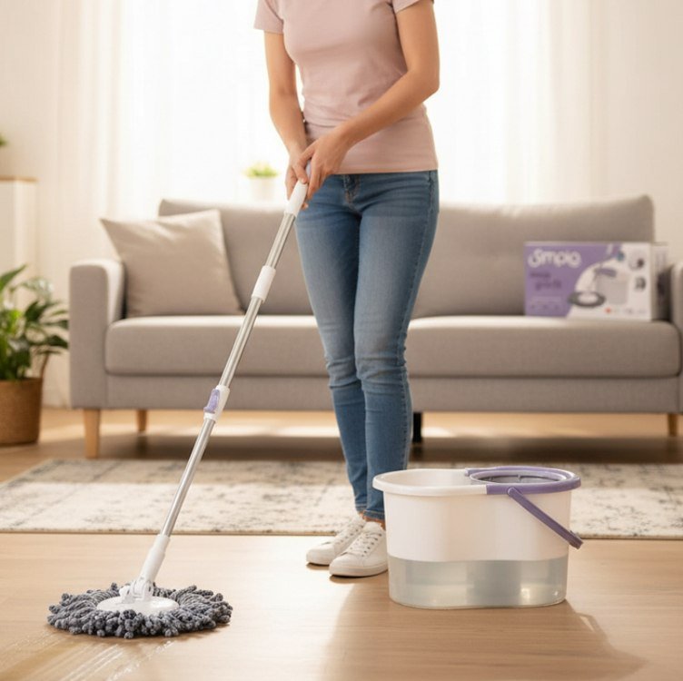 Simplo - Mop com Balde e Esfregão Giro Fit