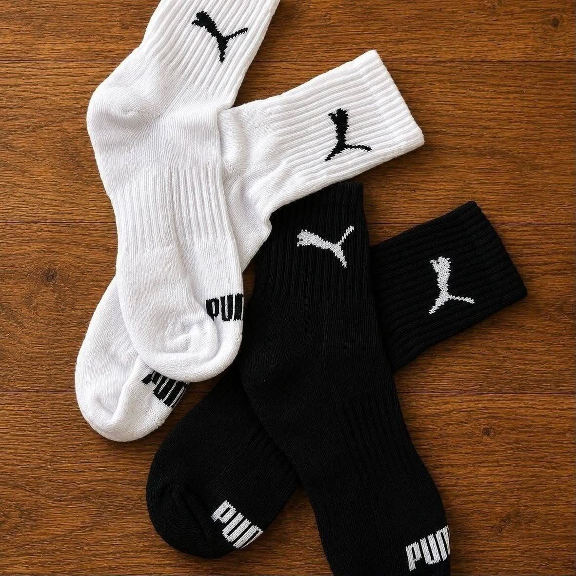 Kit com 6 Pares Meias Puma Cano Médio Alto (34-46)