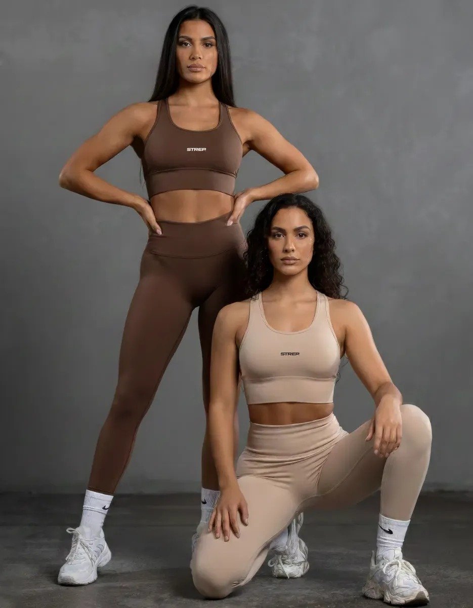 Kit 2X Conjunto Feminino Fitness Calça Leg + Top