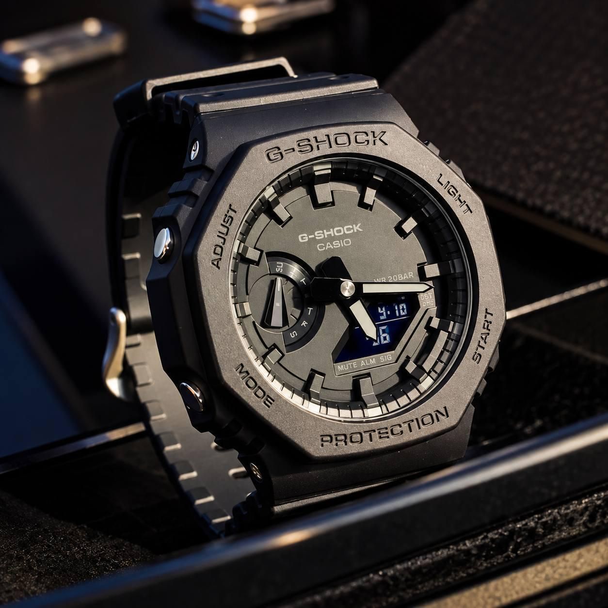Relógio Casio G-Shock Masculino Carbon GA-2100-1A1DR