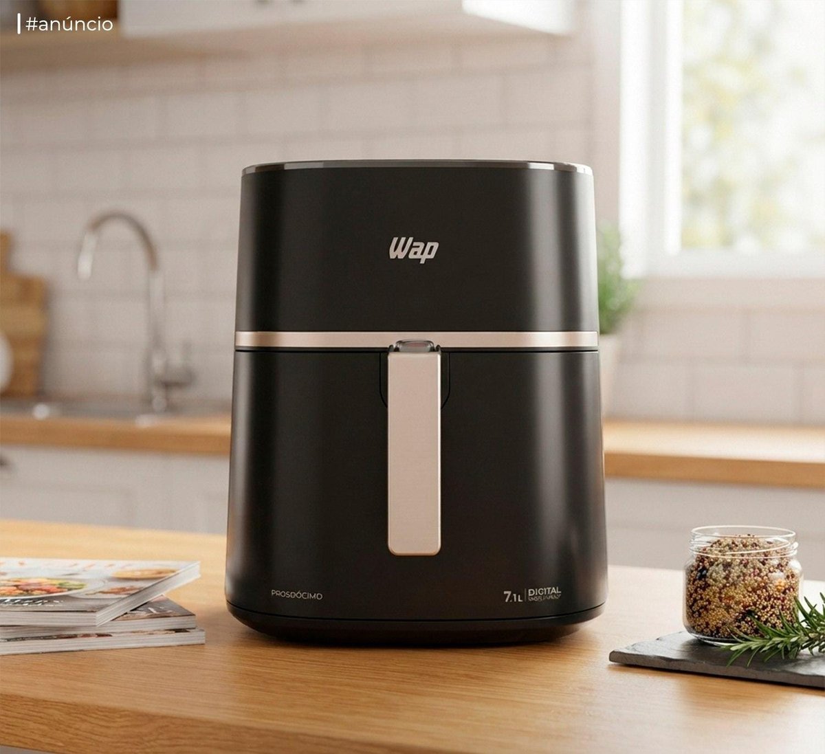 Fritadeira Airfry S/ Óleo Wap Mega Digital 7.1 L 1700w 220v ​