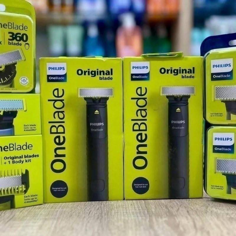 Barbeador e Aparador Elétrico Philips OneBlade com Pente 5 em 1, Sem Fio e À Prova D'Água