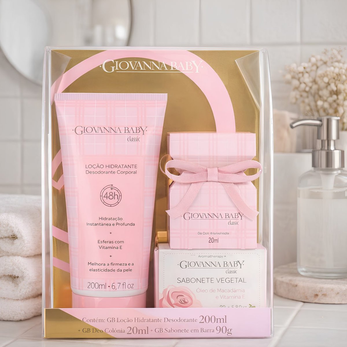 Giovanna Baby - Kit Giovanna Baby Col 20Ml+Locao 200Ml+Sab 90G Classic (Novo)