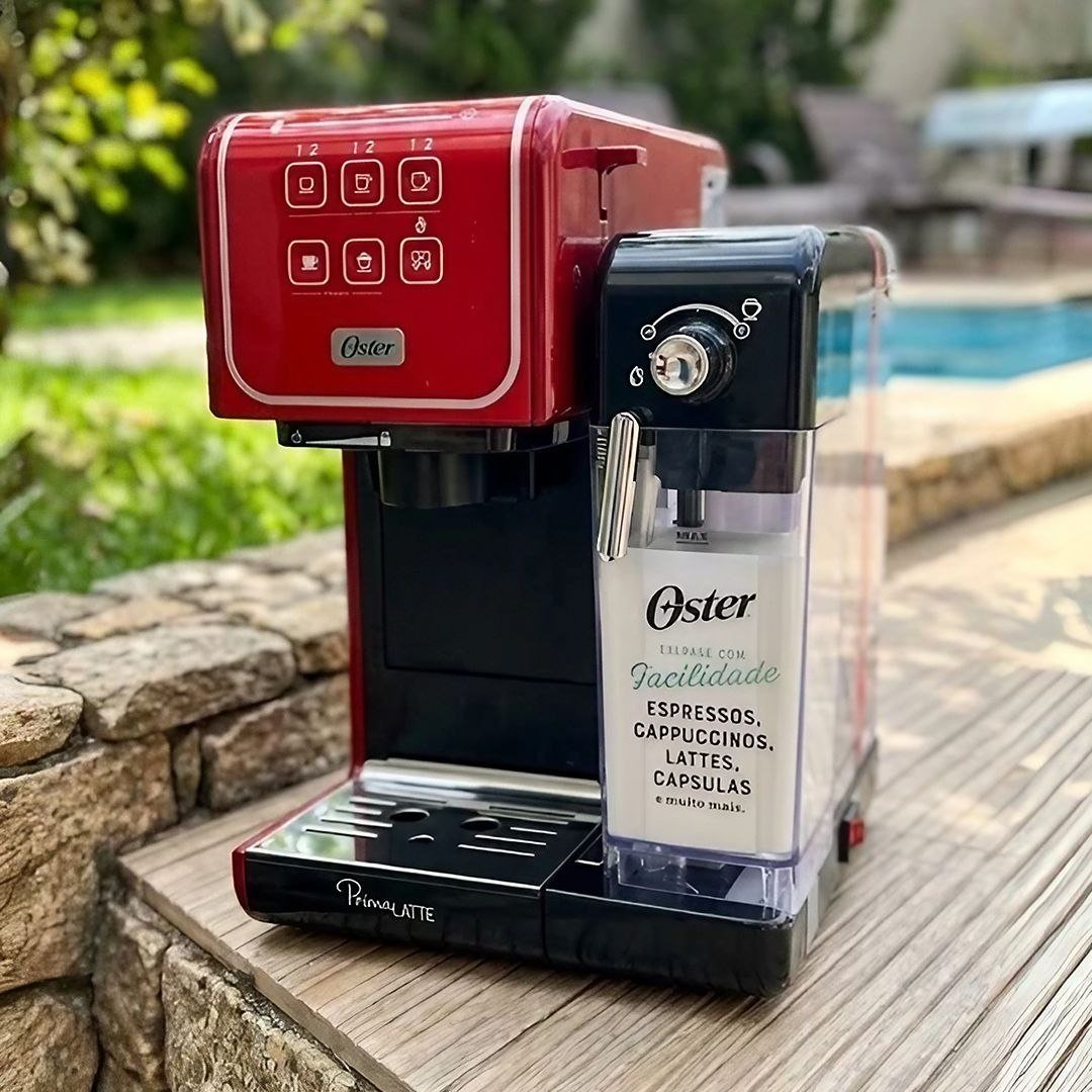 Cafeteira Espresso Primalatte Bvstem6801r Touch Red Oster 127V