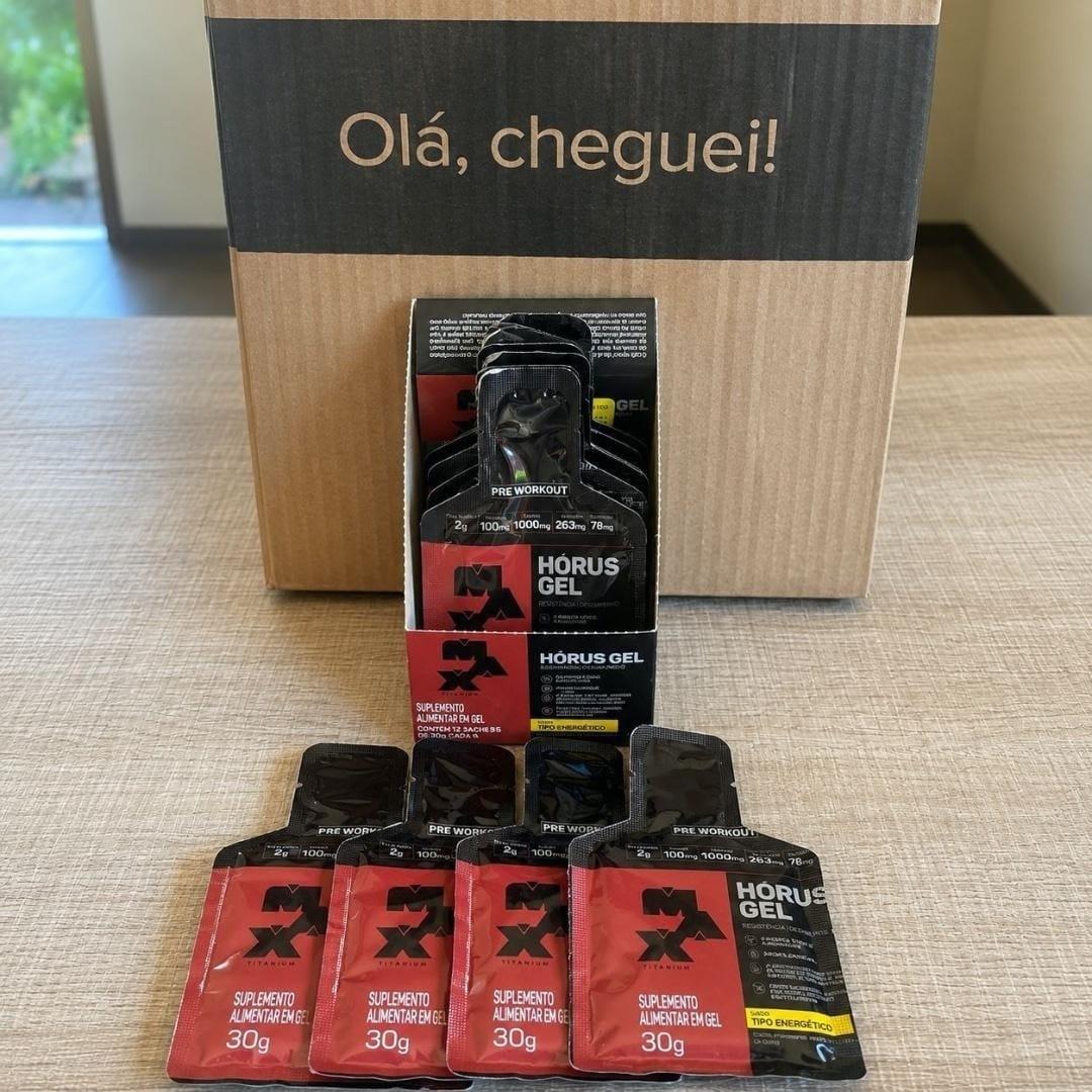 Caixa com 10 Sachês Pré-Treino Horus Gel Max Titanium 30g